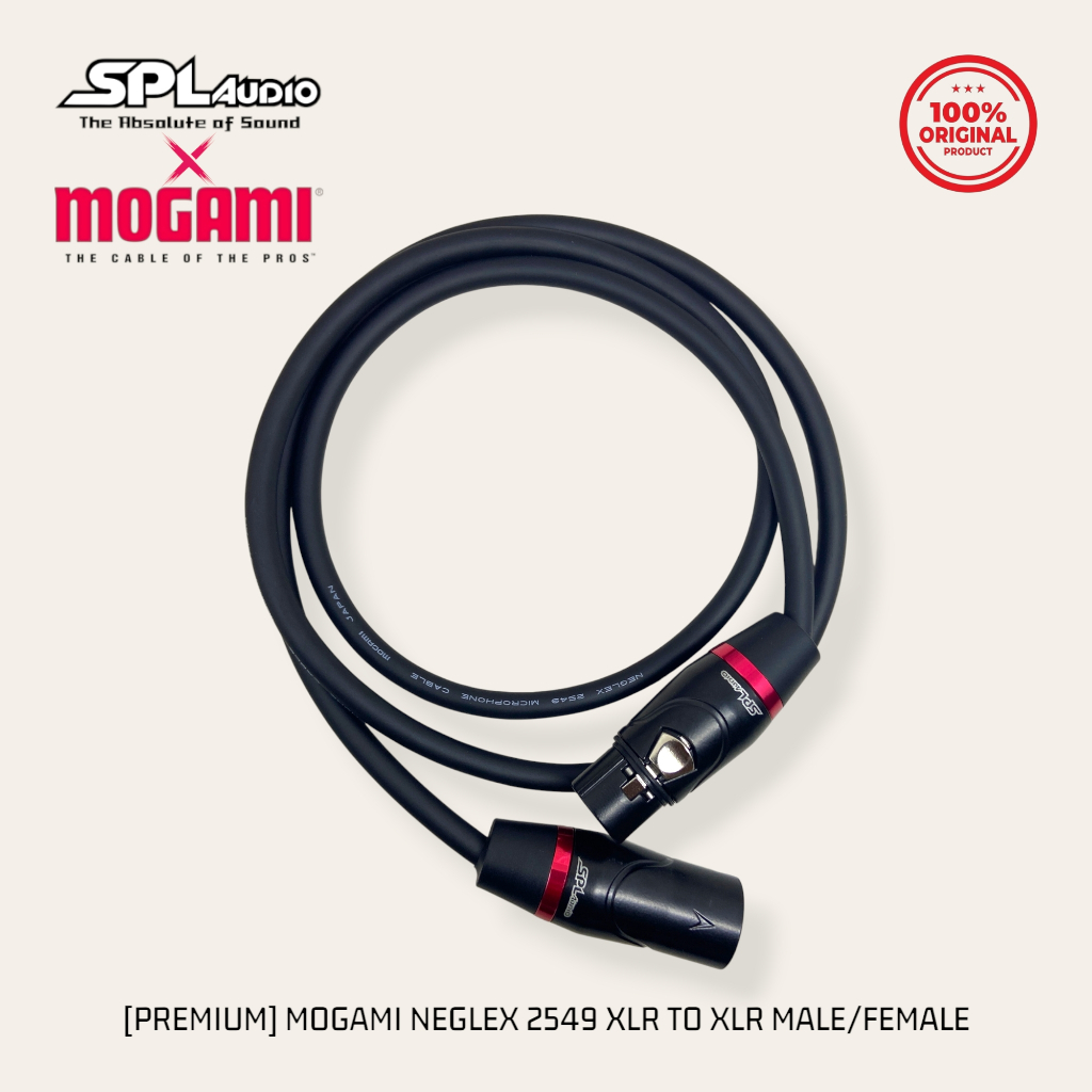 Kabel XLR to XLR Mogami Neglex 2549 dengan Jack SPL Audio Kualitas Profesional untuk Mixer