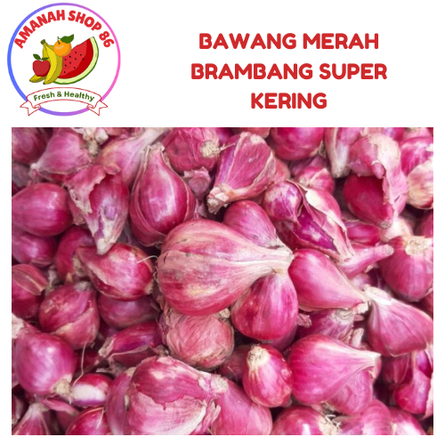 

PROMO Bawang Merah / Brambang Kering ukuran Sedang dan Kecil 500 gram