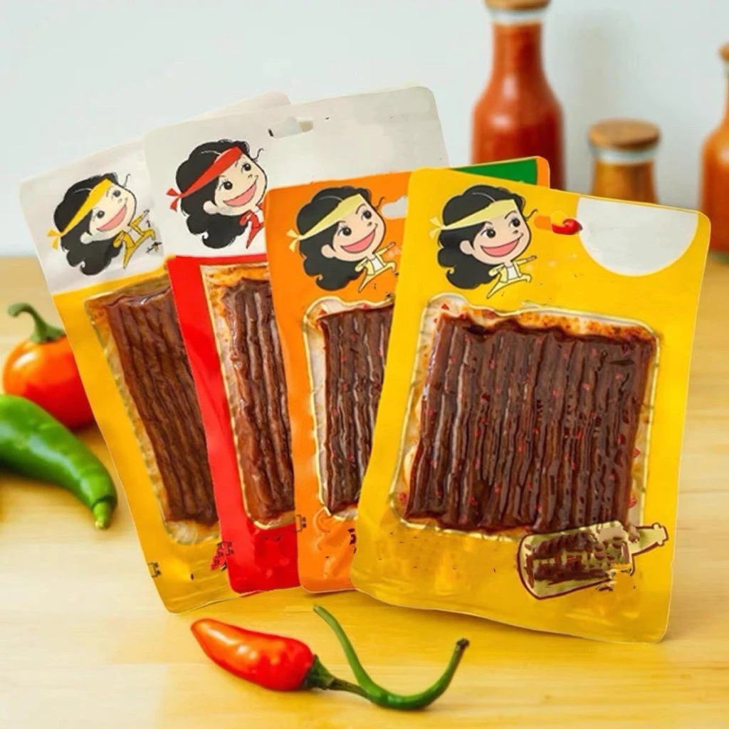 

HALAL wulama Camilan Snack Vegetarian Rasa Pedas gurih Halal 100gr/ Wulama snack vegetarian spicy stick