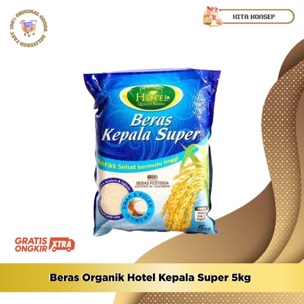 

Beras Organik Hotel Kepala Super 5kg