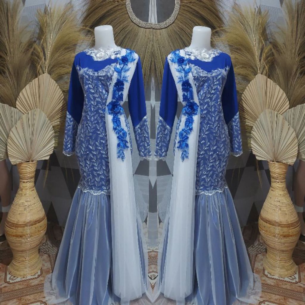 super sale Dress FULL brukat duyung mewah kondangan wisuda