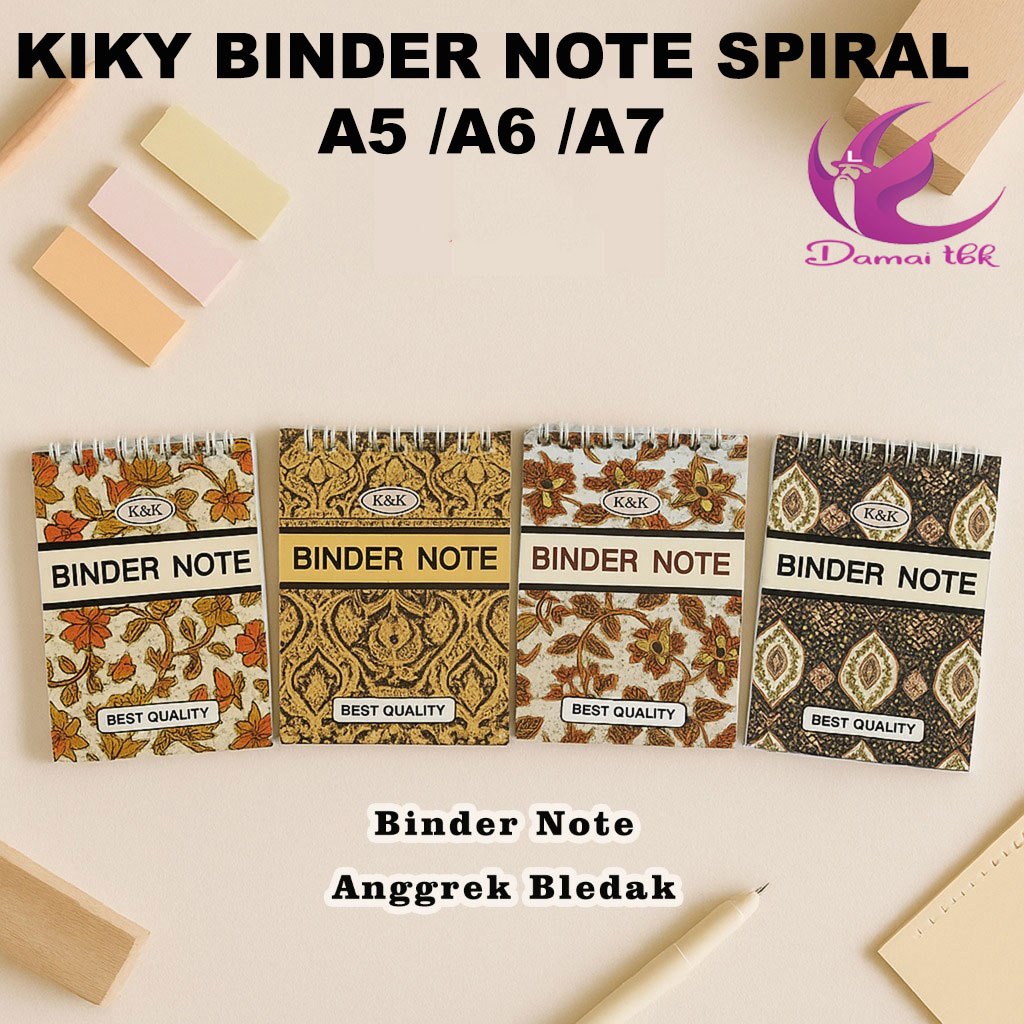 Binder Note Spiral Kiky - Notebook Spiral