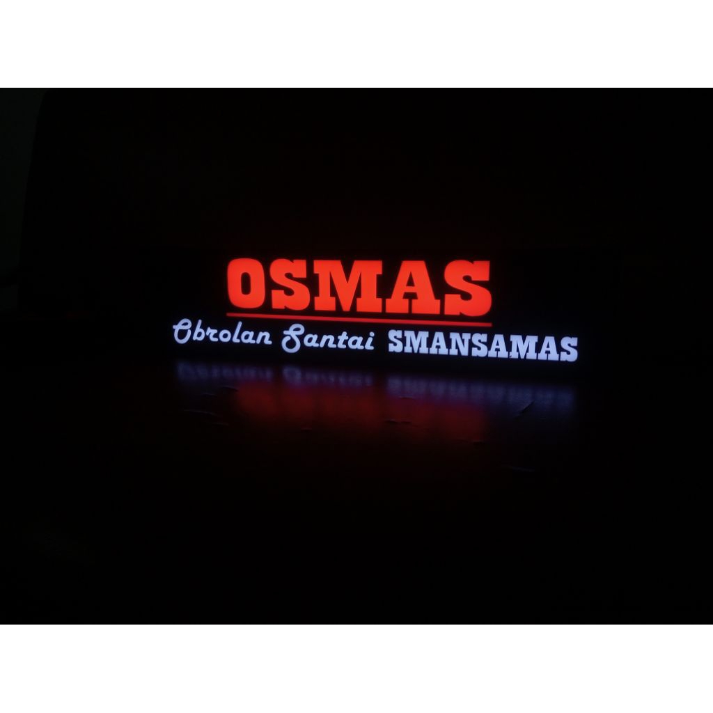 Lampu tidur/lampu hias dinding/papan nama akrilik led/lampu dinding custom/neon box mini led/lampu a