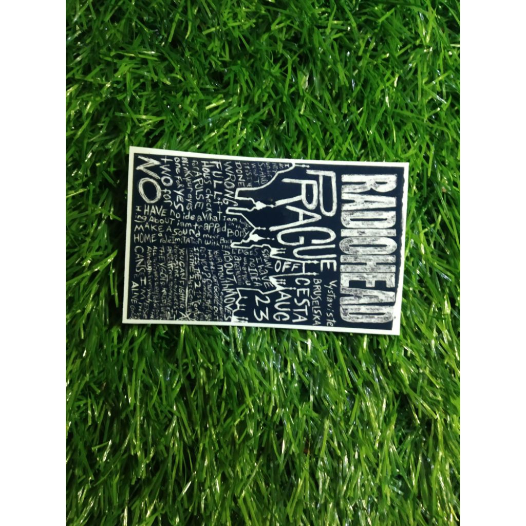 stiker vinyl radiohead