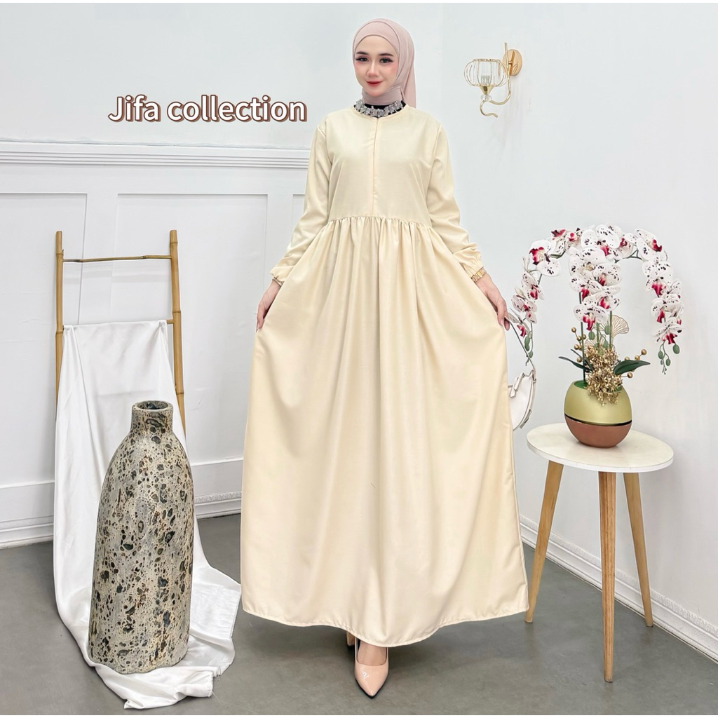 Gamis katun toyobo / gamis polos (BUSUI)