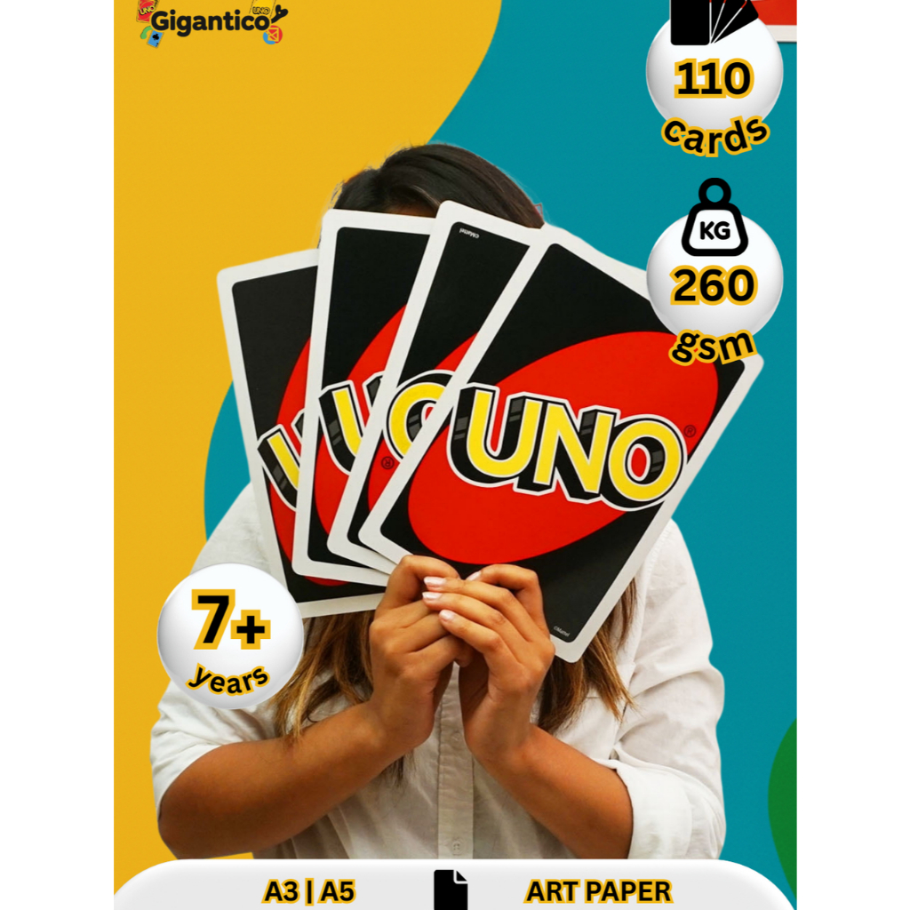UNO Wild Giant Edition | Jumbo Card A5 (110 Lembar)