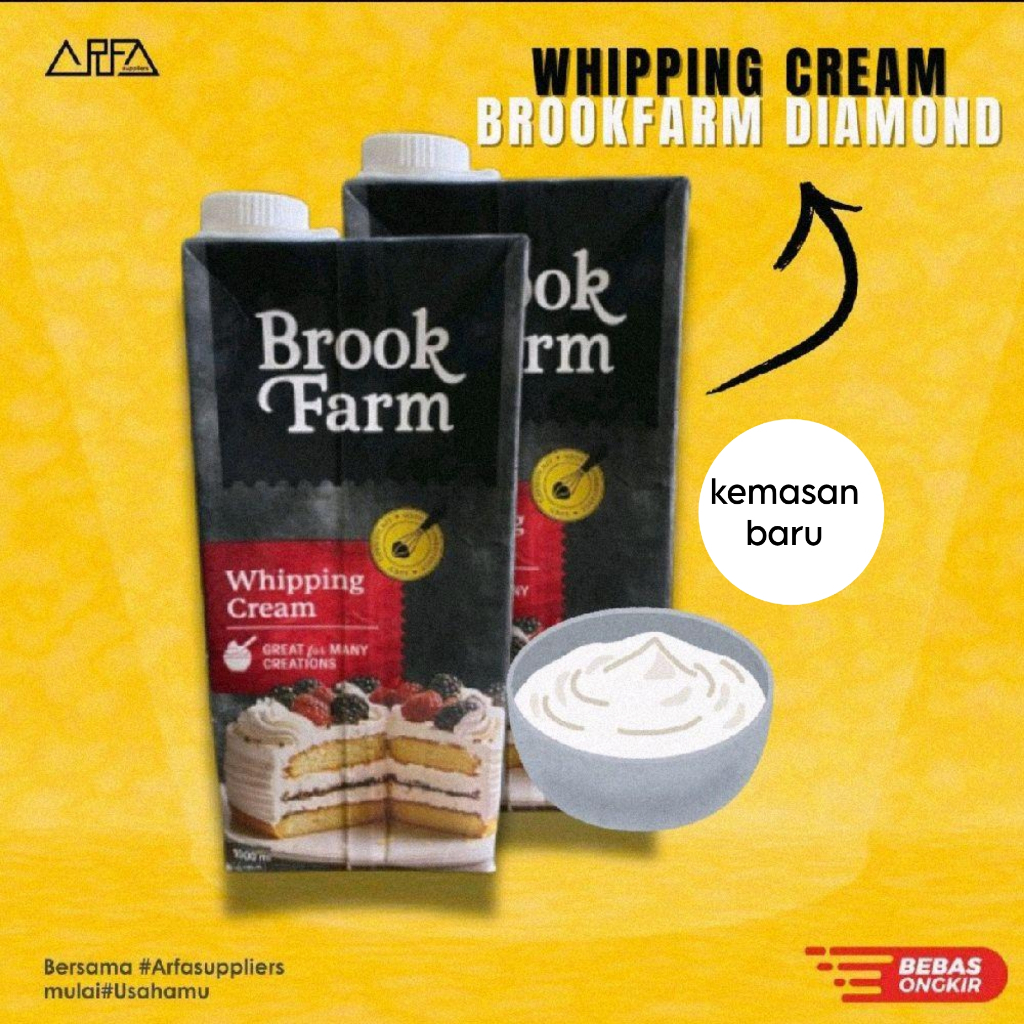 Whipping Cream Brookfarm Diamond 1 liter