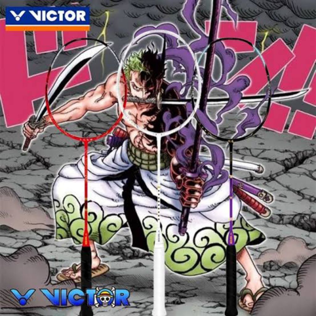 Raket Terbaru Victor Badminton Bulutangkis Victor ONE PIECE Bonus Tas Dan Grif