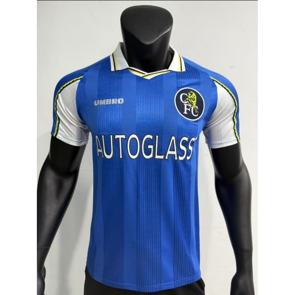 Jersey Kaos Baju Sepak Bola Chelsea Chelsi FC Home Away 3rd Third Retro Klasik Classic Jadul Lawas V