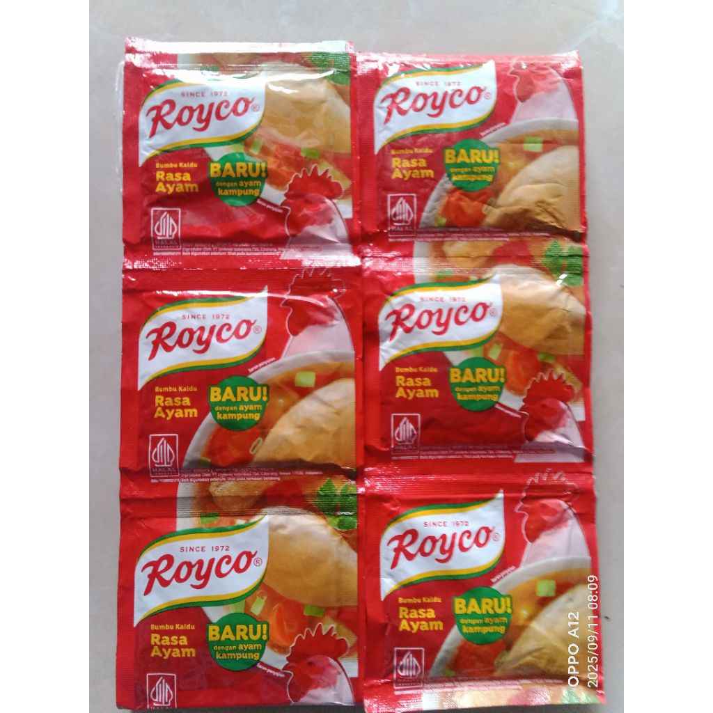 

Royco Ayam Rp.500 paket 2 renceng isi 24s