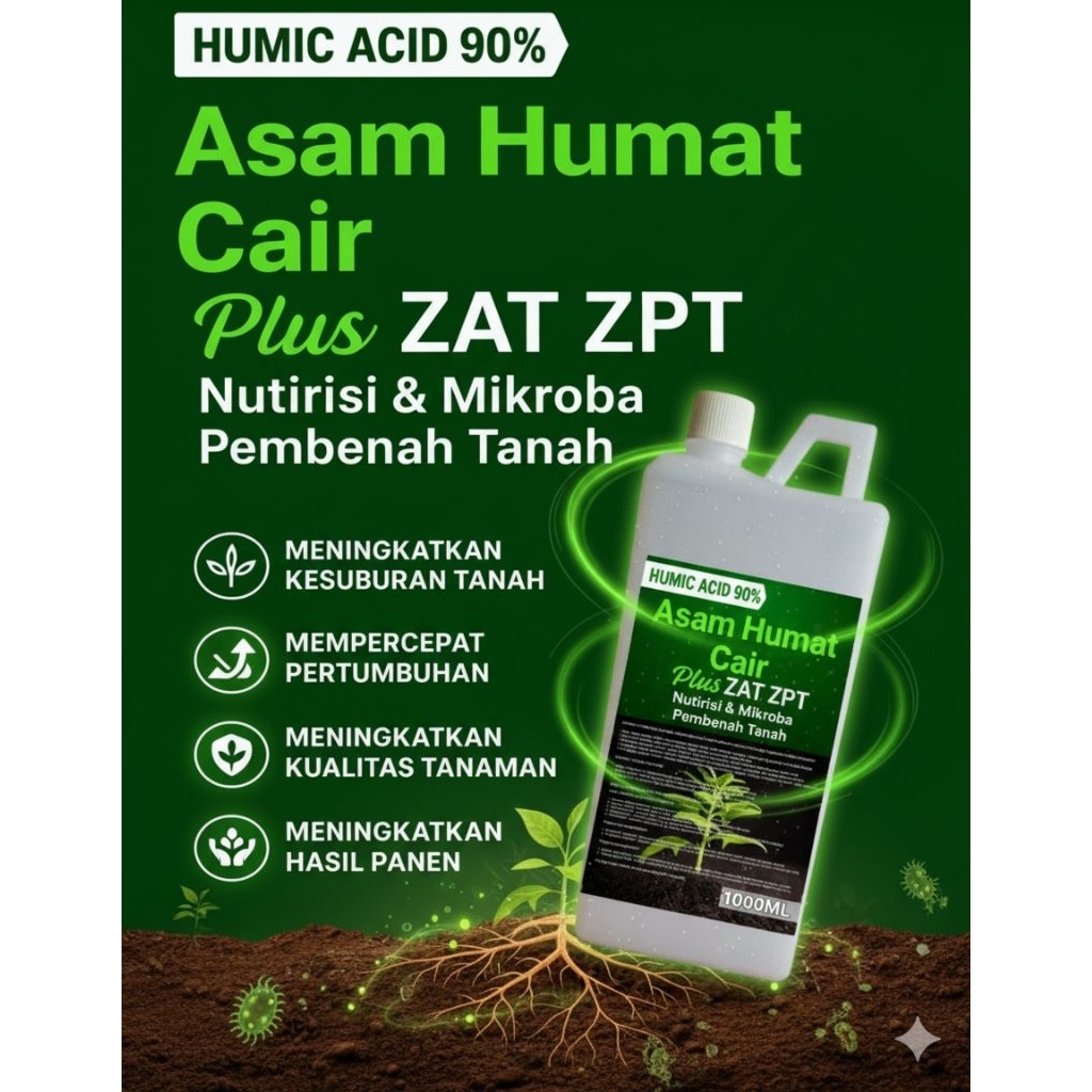 asam humat cair asam humat plus zat zpt cairan asam humat isi 1 liter