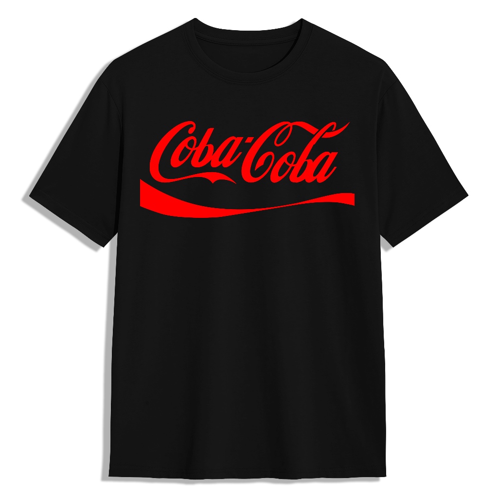 Kaos Plesetan Coba Coba - Kaos Pria Kain Katun Premium Cotton Combed 24s