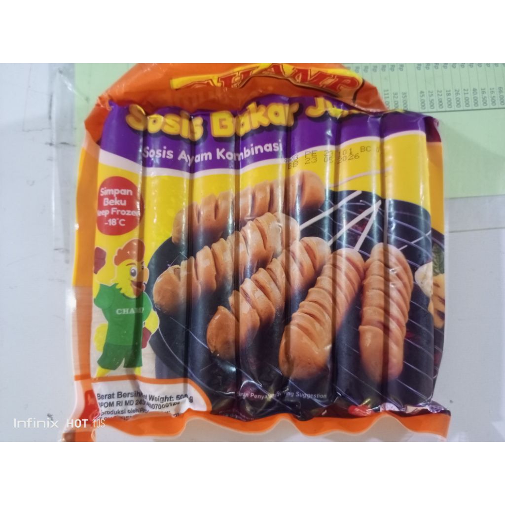 

SOSIS AYAM KOMBINASI BAKAR JUMBO 500 gram