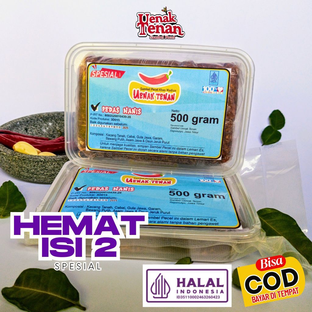 

Hemat Sambel Pecel 2 Box 500g Mika Vacuum Sealer