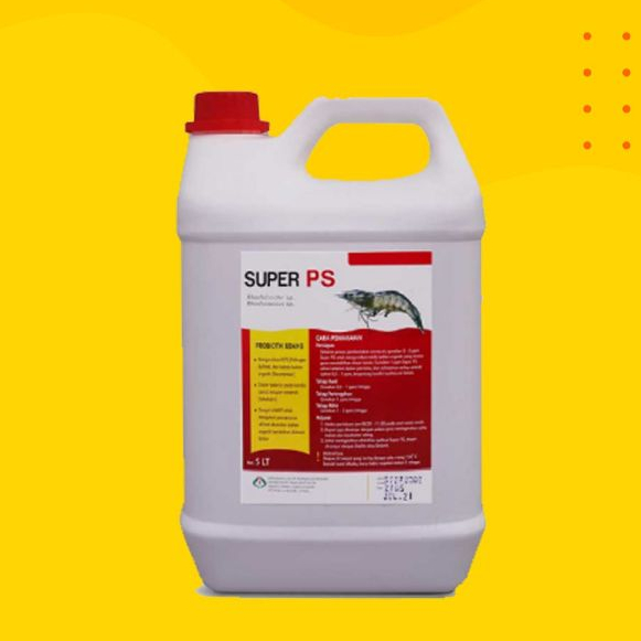 Super PS Probiotik udang kemasan 5 liter - SUPER PS - Probiotik udang berkualitas