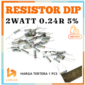 R resistor 2w 2Watt 0.24R 0.24R 0.24Ohm 0.24R 0.24ohm 2 watt toleransi 5% 0.24R