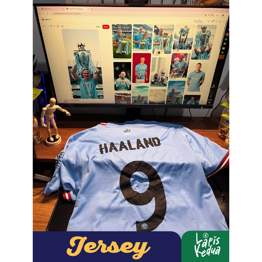 Jersey manchester City 2022-2023 Home  Size XL Nameset Haaland