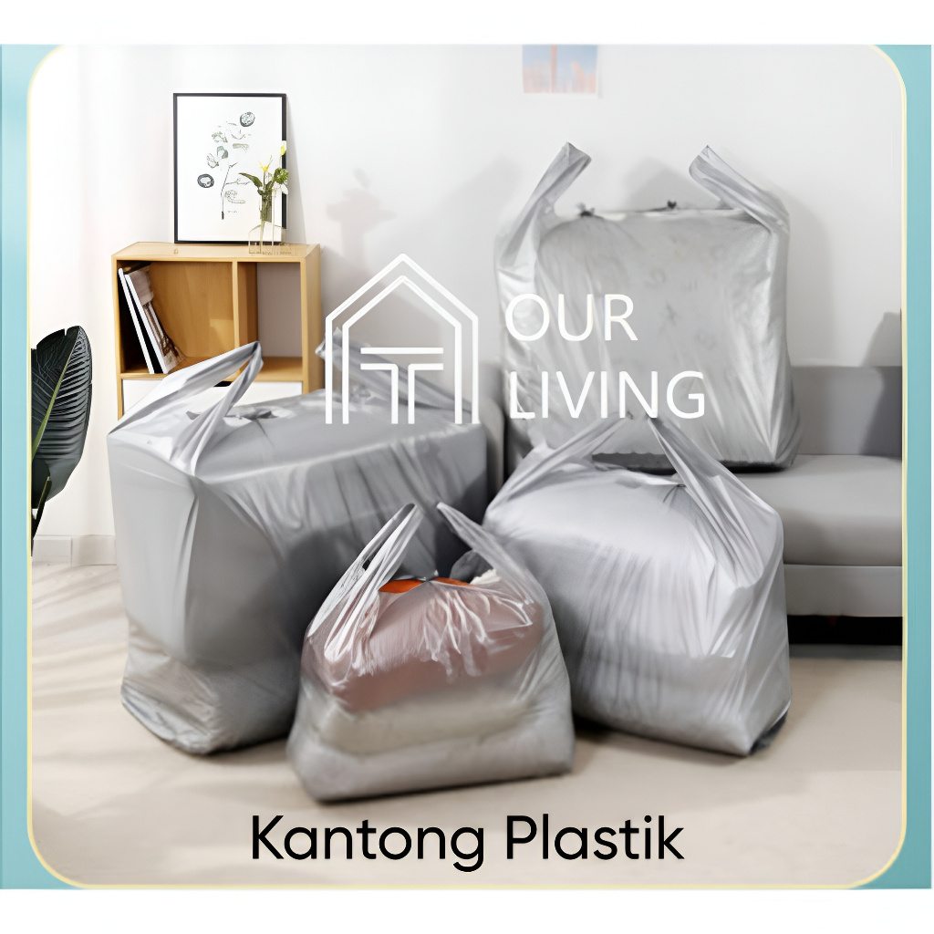 [OL] Kantong Plastik Super Jumbo Tebal Premium Kantong Plastik Kresek Besar Untuk Baju Selimut Lound