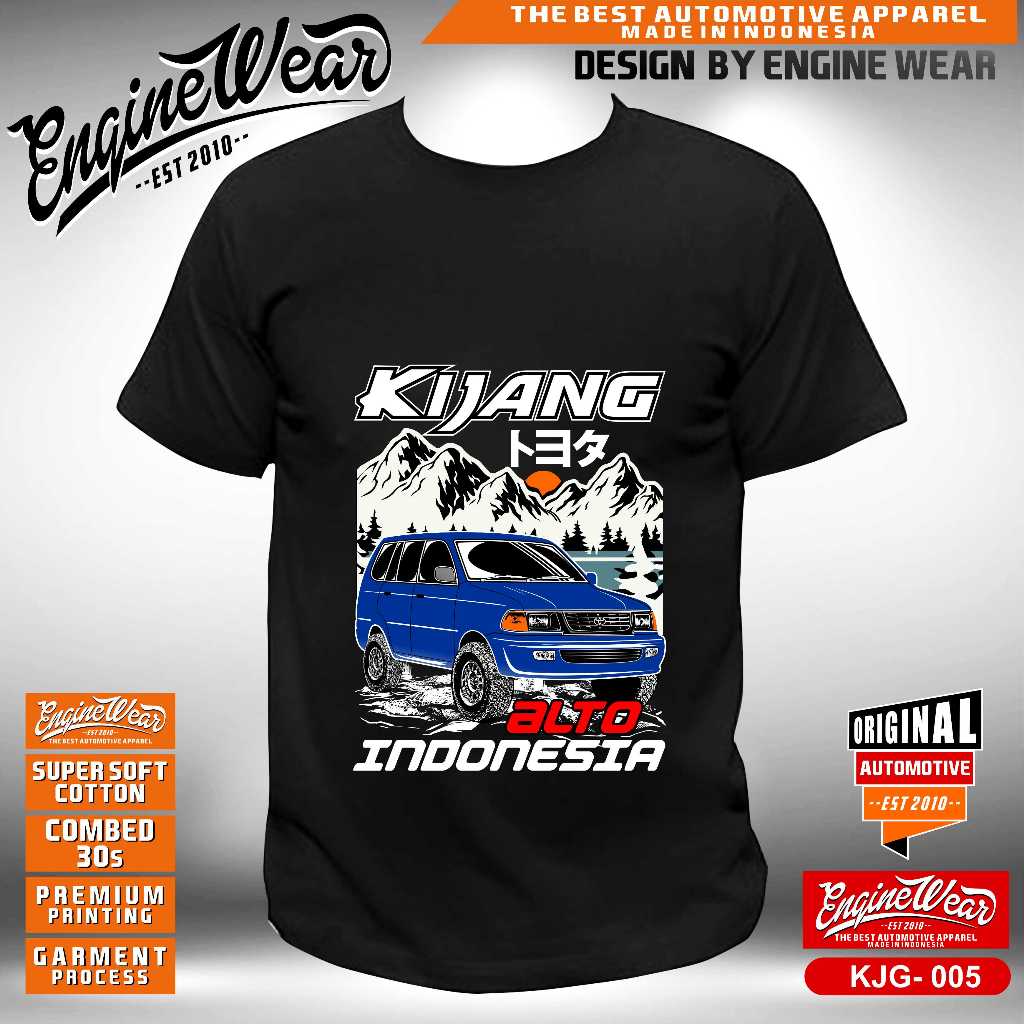 Kaos kijang kapsul alto tshirt toyota kijang kapsul baju mobil kijang mpv otomotif