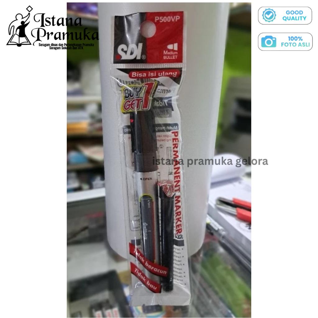 

SPIDOL PERMANENT SDI FREE ISI ULANG - Istana Pramuka Gelora