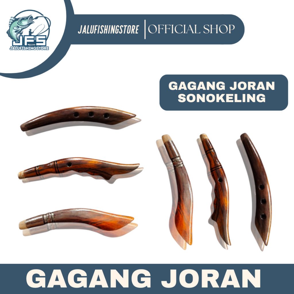 Pahul Joran Kayu Sonokeling Set 5 Ukuran 20cm | Gagang Joran Sonokeling Set 5