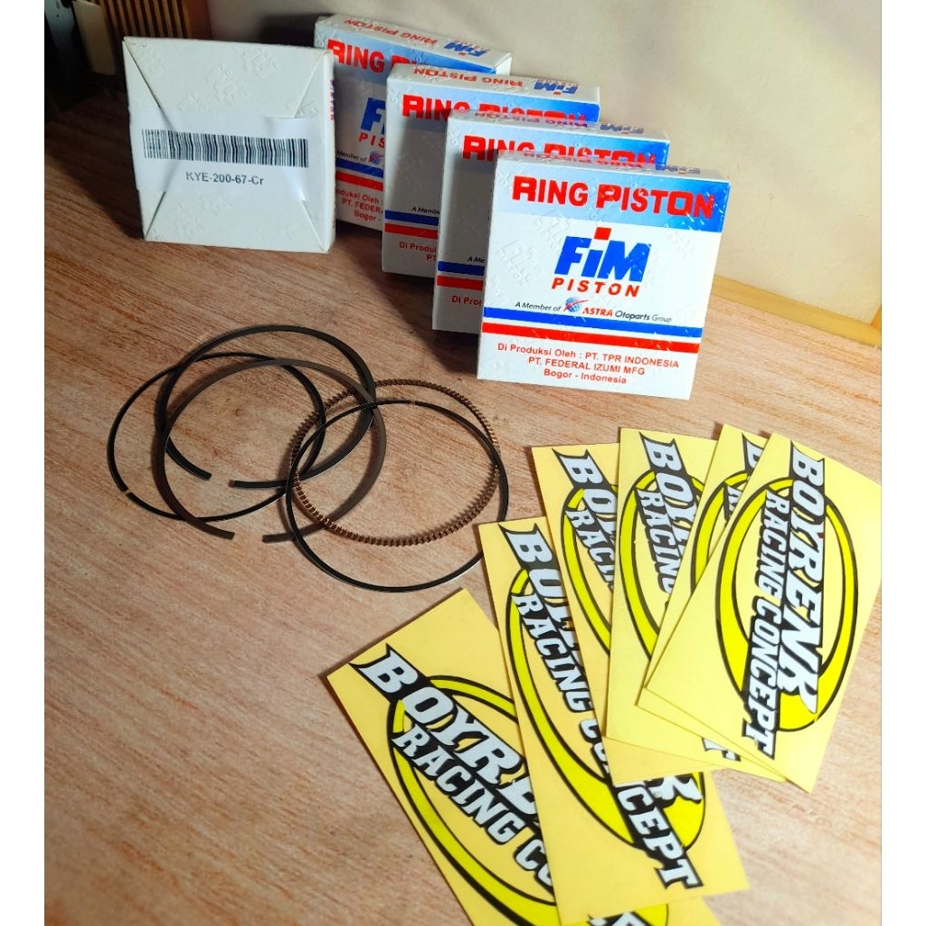 FIM Ring Piston Only Diameter 67 Cocok Untuk Piston Bawaan FIM Custom Dome Mentahan FIM90 FIM12 FIM7