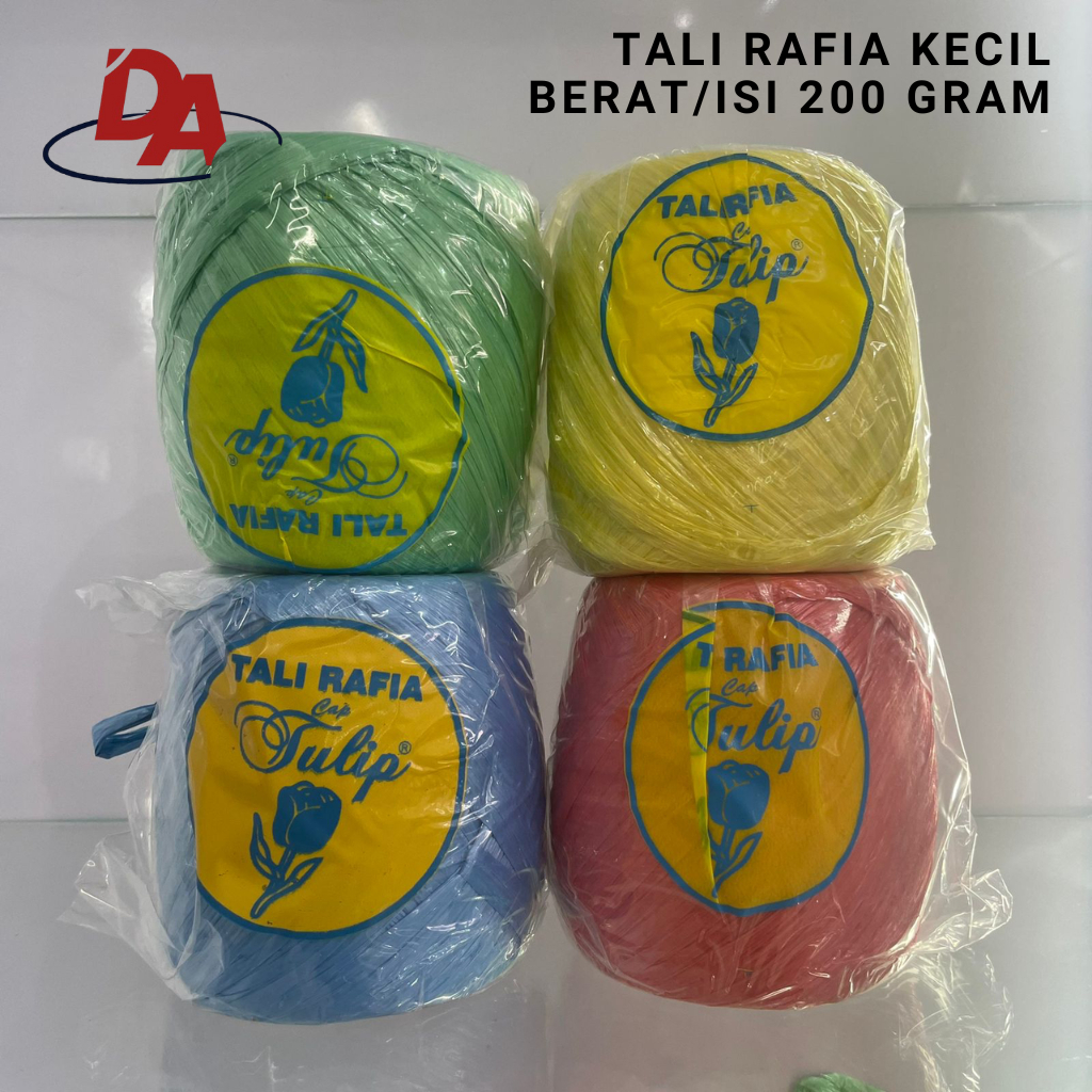 

TALI RAFIA 1/4KG 200GRAM - TALI RAFIA GULUNGAN KECIL