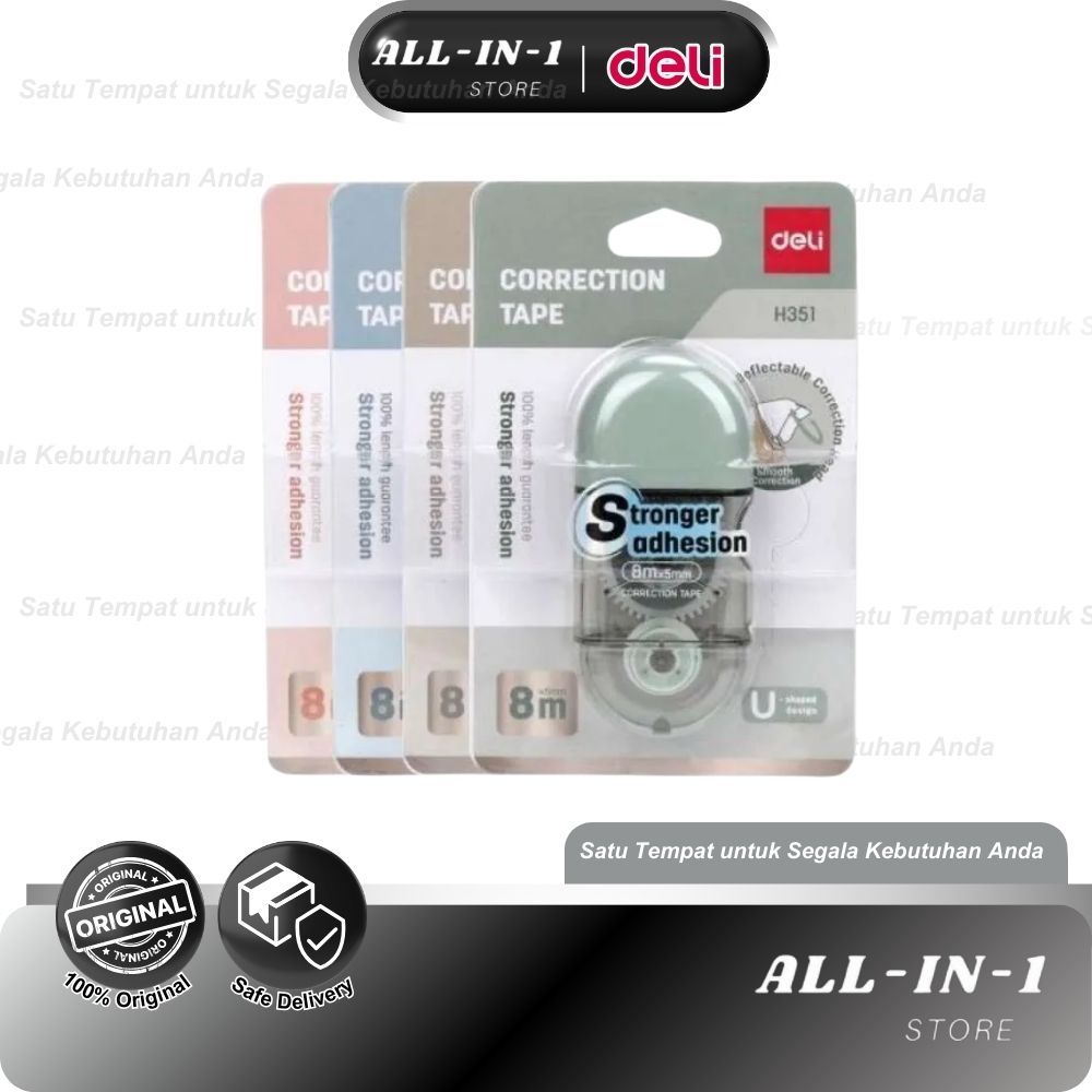 

Deli Correction Tape Eh351 Random Pita Koreksi Tip X Tip Eks Penghapus Pulpen Tip Ex Kertas