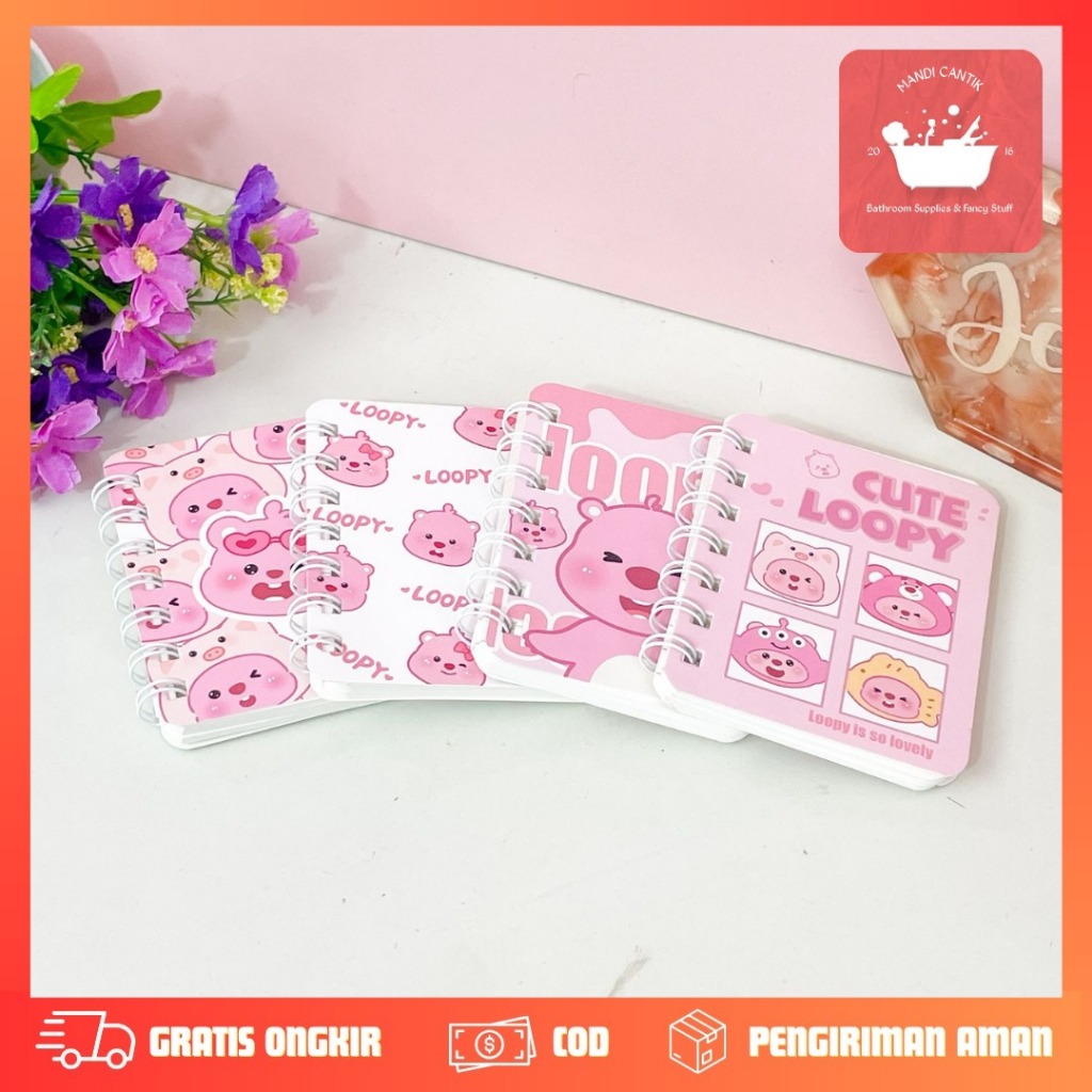 

BUKU BINDER SPIRAL A7 LOOPY BK-2031 NOTE BOOK BUKU DIARY LUCU IMUT ZANMANG LOOPY BAGUS COD ALAT TULIS KANTOR