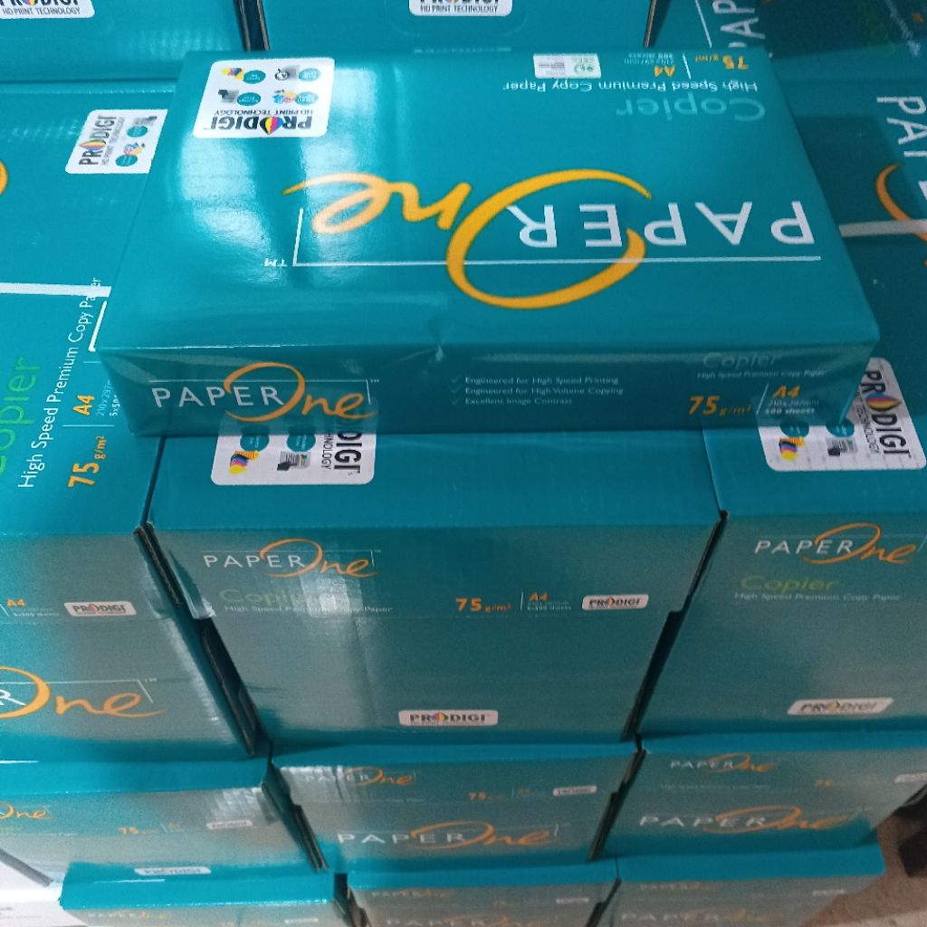 

Kertas HVS Paper One 75gsm isi 500lbr PaperOne paperone HVS Kertas fotocopy