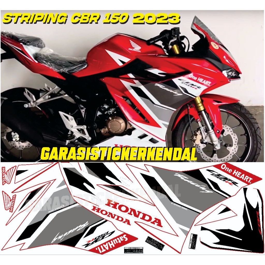 Striping All new CBR 150R 2023 merah putih cbr 150 facelift cbr 150r thailand