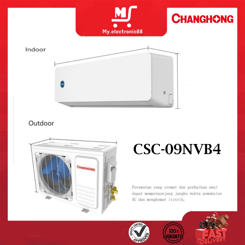 CHANGHONG AC SPLIT 1 PK CSC-09NVB4