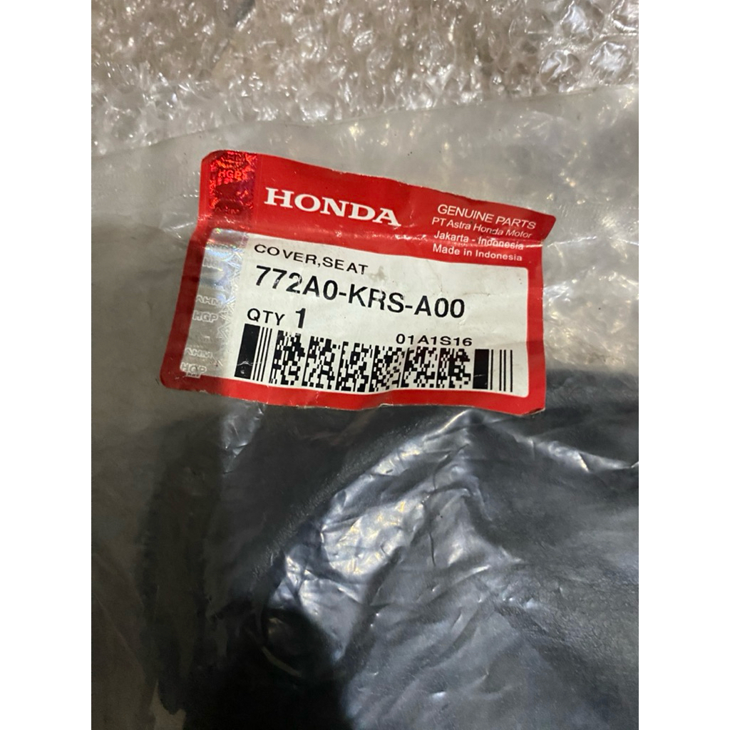Cover Seat Kulit Jok Honda Supra Fit Old V X XX 100 772A0-KRS-A00 Ori Honda Genuine Parts 772a0krsa0