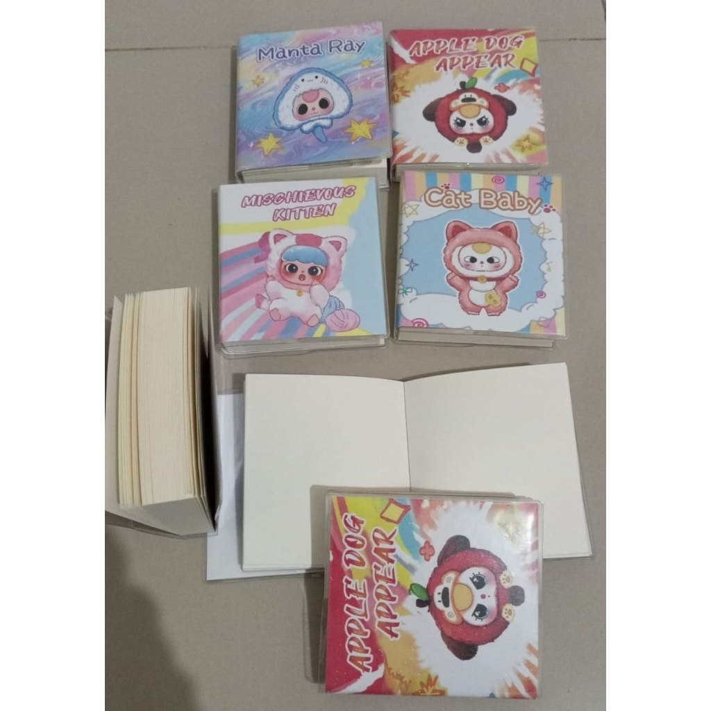 

Buku Memo Polos 1Pack 8pcs || Notes A7 Polos