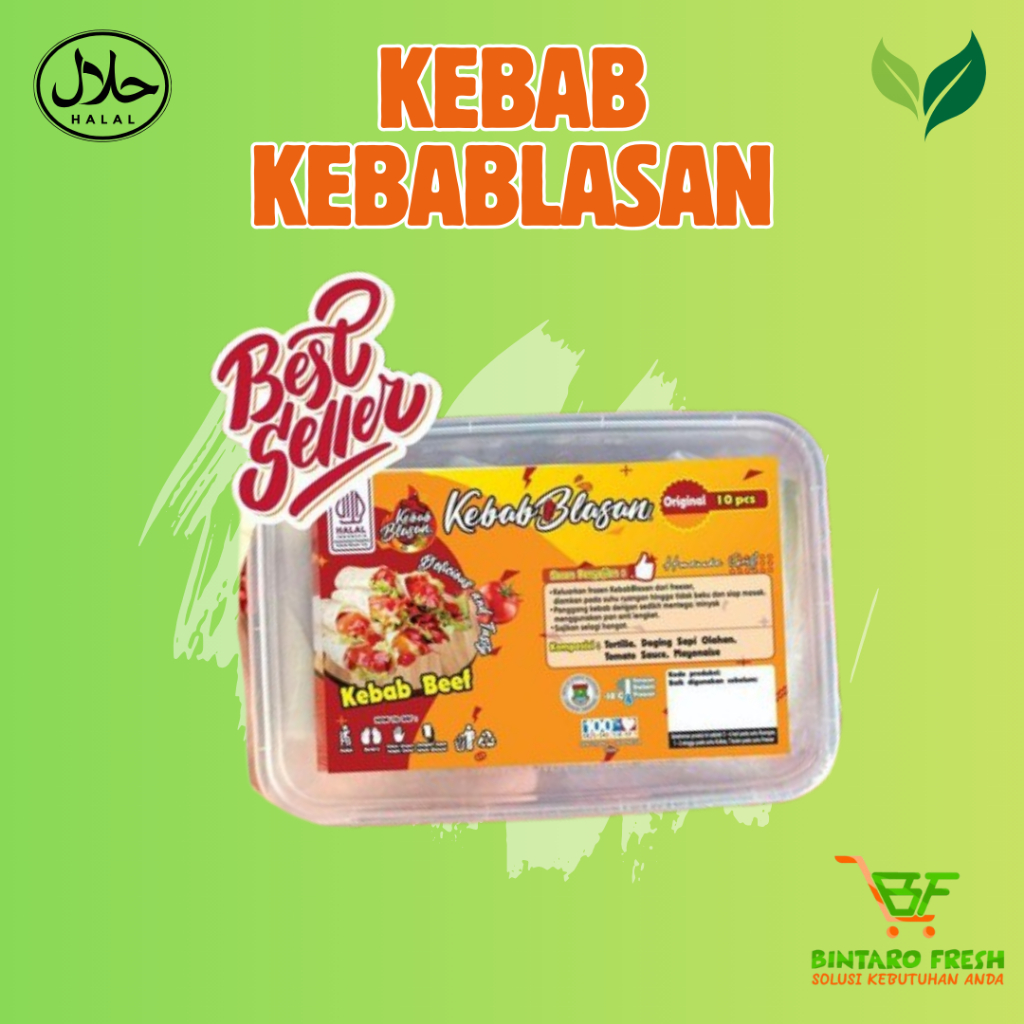 KEBAB KEBABLASAN Beef isi 10/ Kebab frozen isi 10/Kebab mini frozen