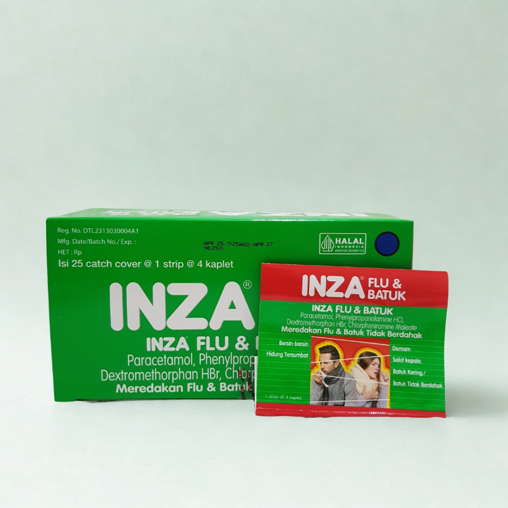 INZA Flu dan Batuk 1 Dus isi 25 x 4 Tablet
