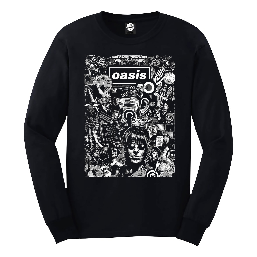 KAOS BAND BEST QUALITY, KAOS MUSIK KAOS OASIS LORD DON'T LENGAN PANJANG --PLASTISOL--