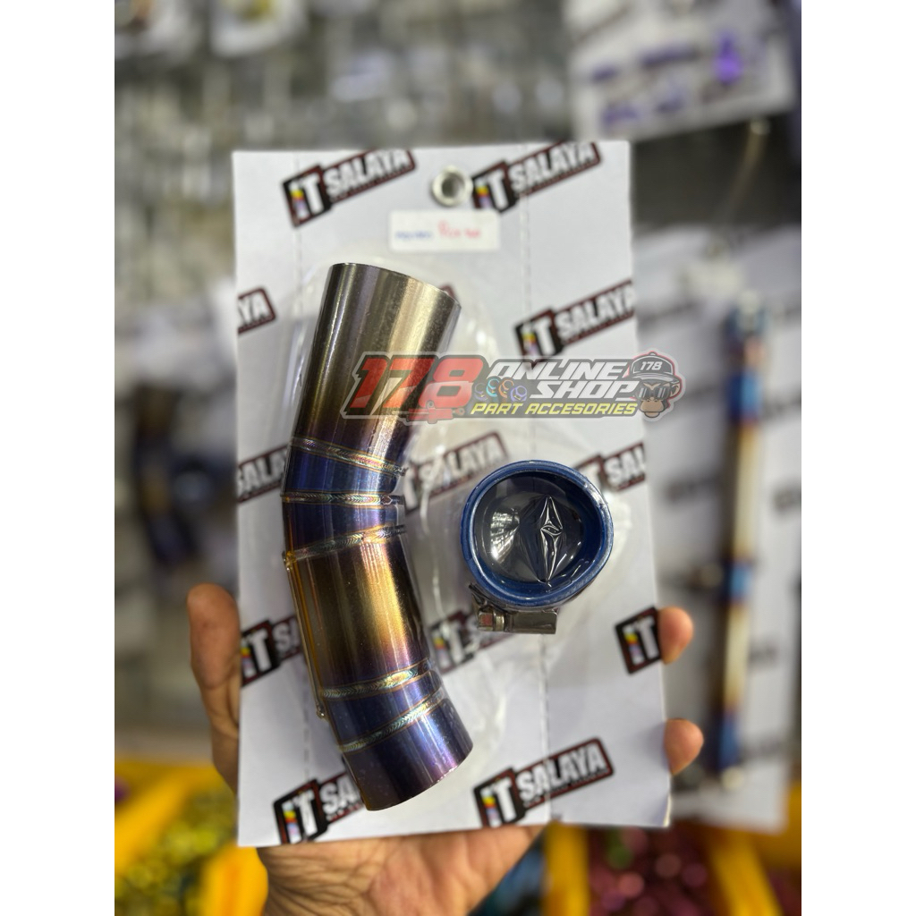 pipa air intake titanium pcx160,vario160,stylo160 original itsalaya