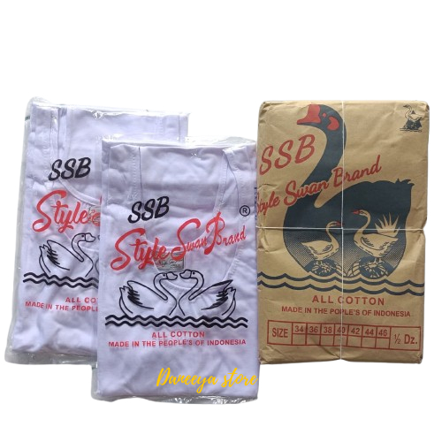 [6 Pcs Lebih Murah] Kaos Singlet Pria Swan | Tanktop Pria Dewasa SWAN | Kaos Kutang Pria Swan