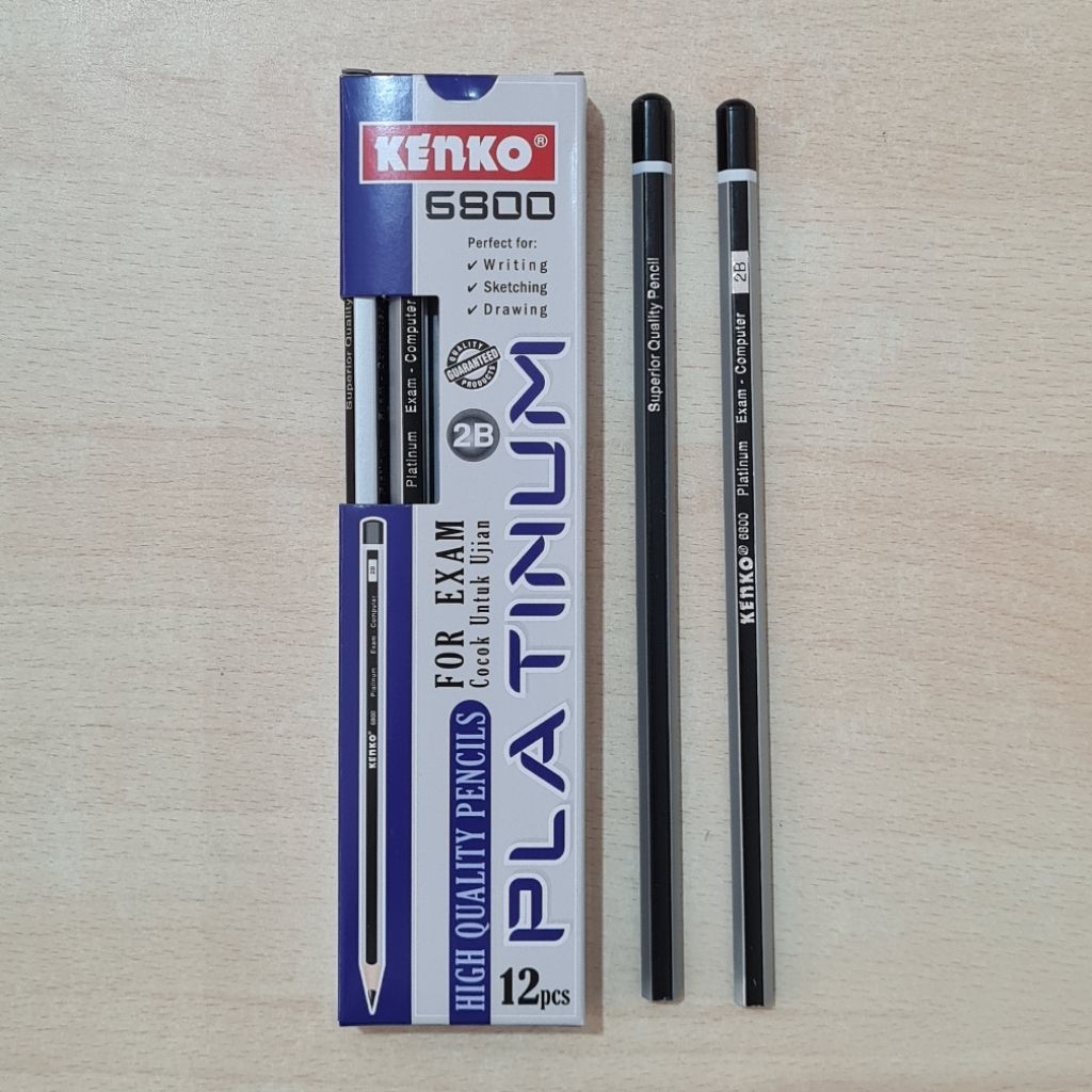 

Pensil 2B Kenko 6800 Platinum ( 1 Lusin / 12 Pcs )