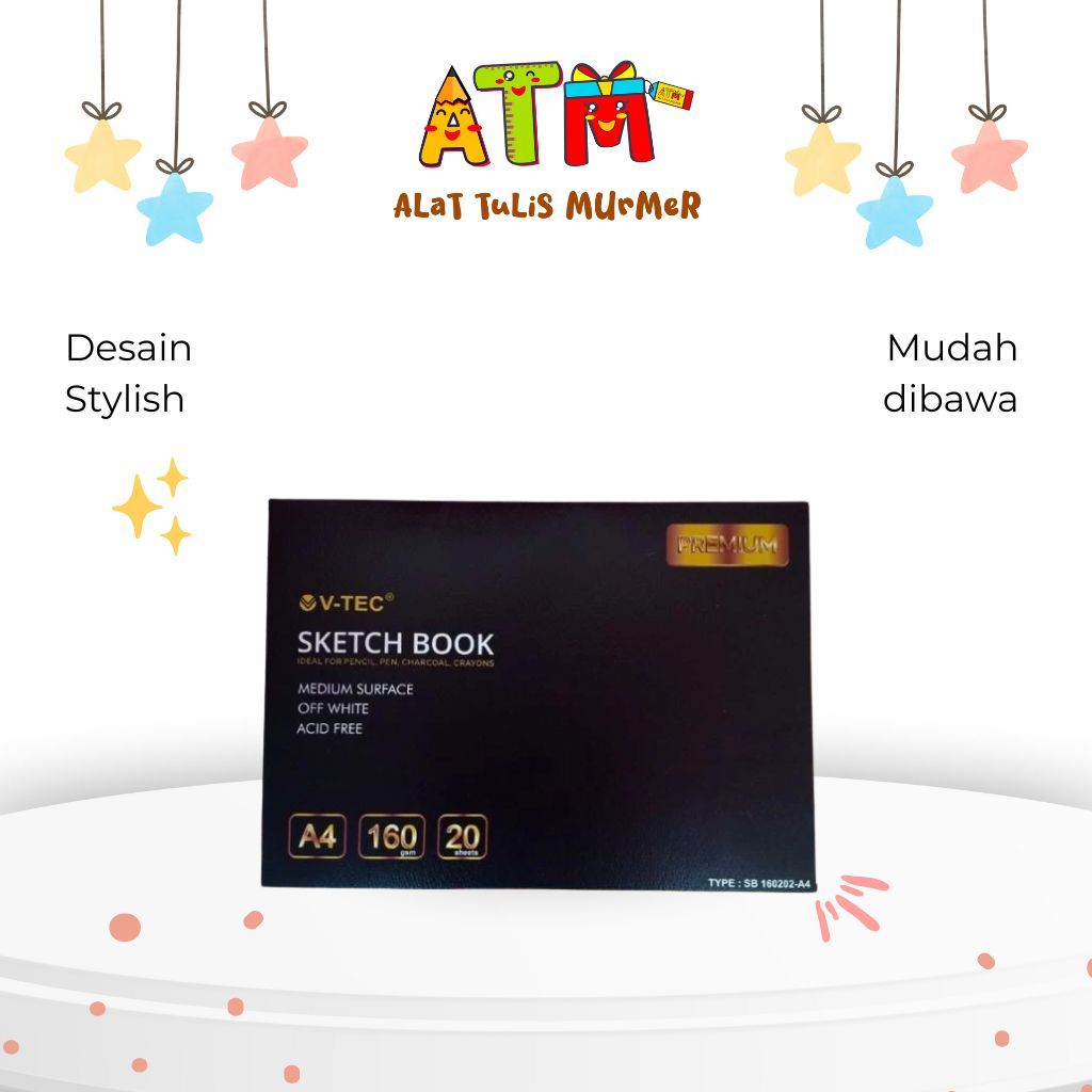 

Buku Sketsa/Sketchbook/Vtec Sketch Book SB Medium Surface New A3 & A4