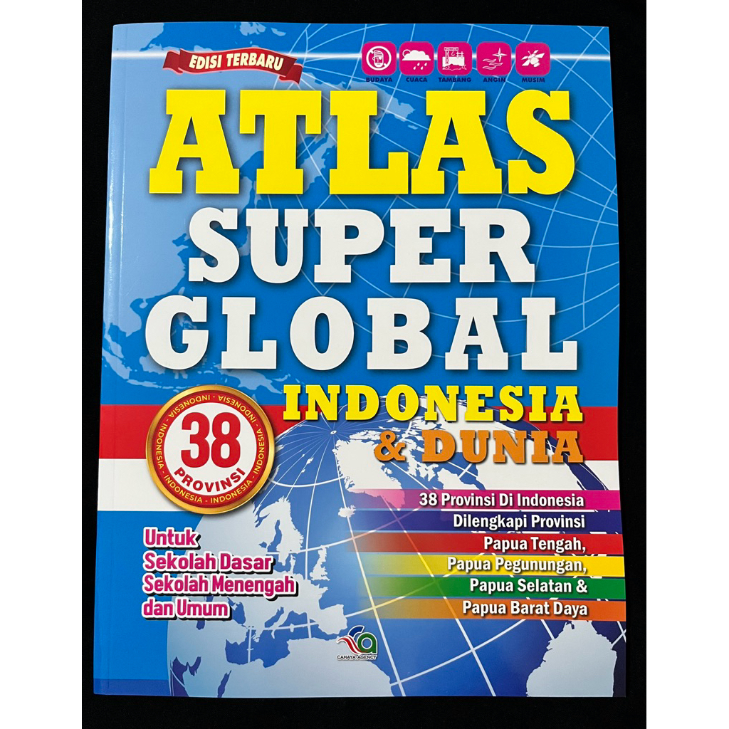 ATLAS GLOBAL INDONESIA - DUNIA EDISI TERBARU 38 PROVINSI