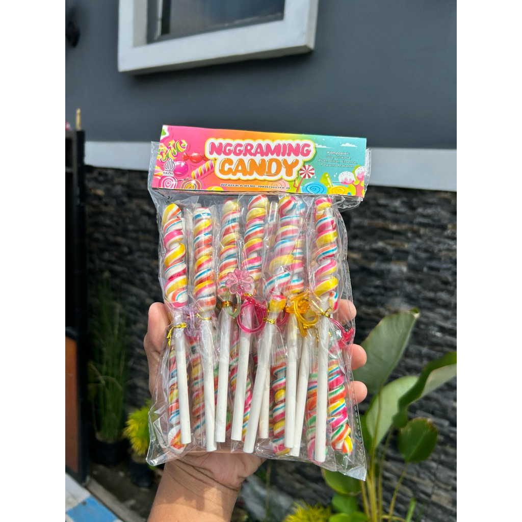 Lolipop Ulir gratis cincin isi 20 pcs NGGRAMING CANDY LOLIPOP
