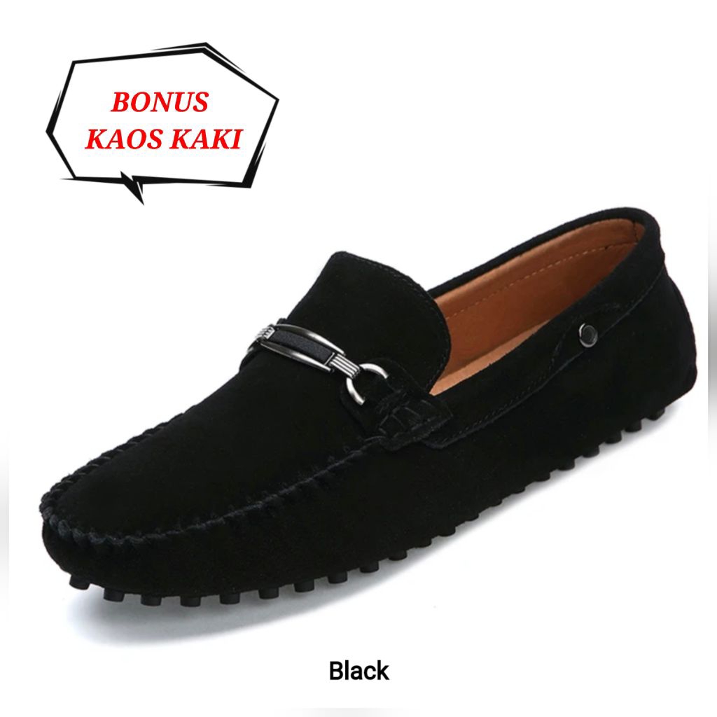 Sepatu Pria Sepatu Loafers Kuliah JH1909  Im Sepatu Cowok Formal Kerja Gaya Classic Formal