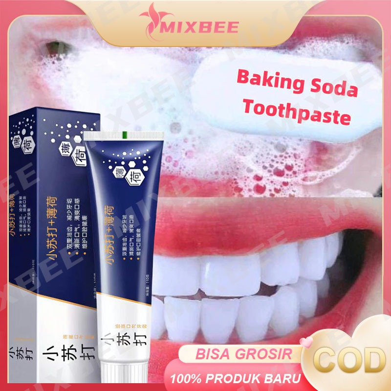 110g Pasta Gigi Baking Soda Pemutih Perontok Karang Gigi Baking Soda Whitening Toothpaste Pemutih Gi