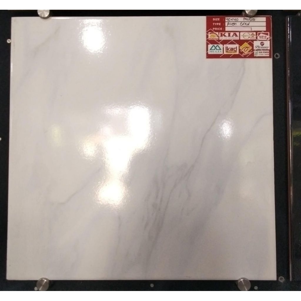 KERAMIK LANTAI 40×40 AVON GREY | MULIA