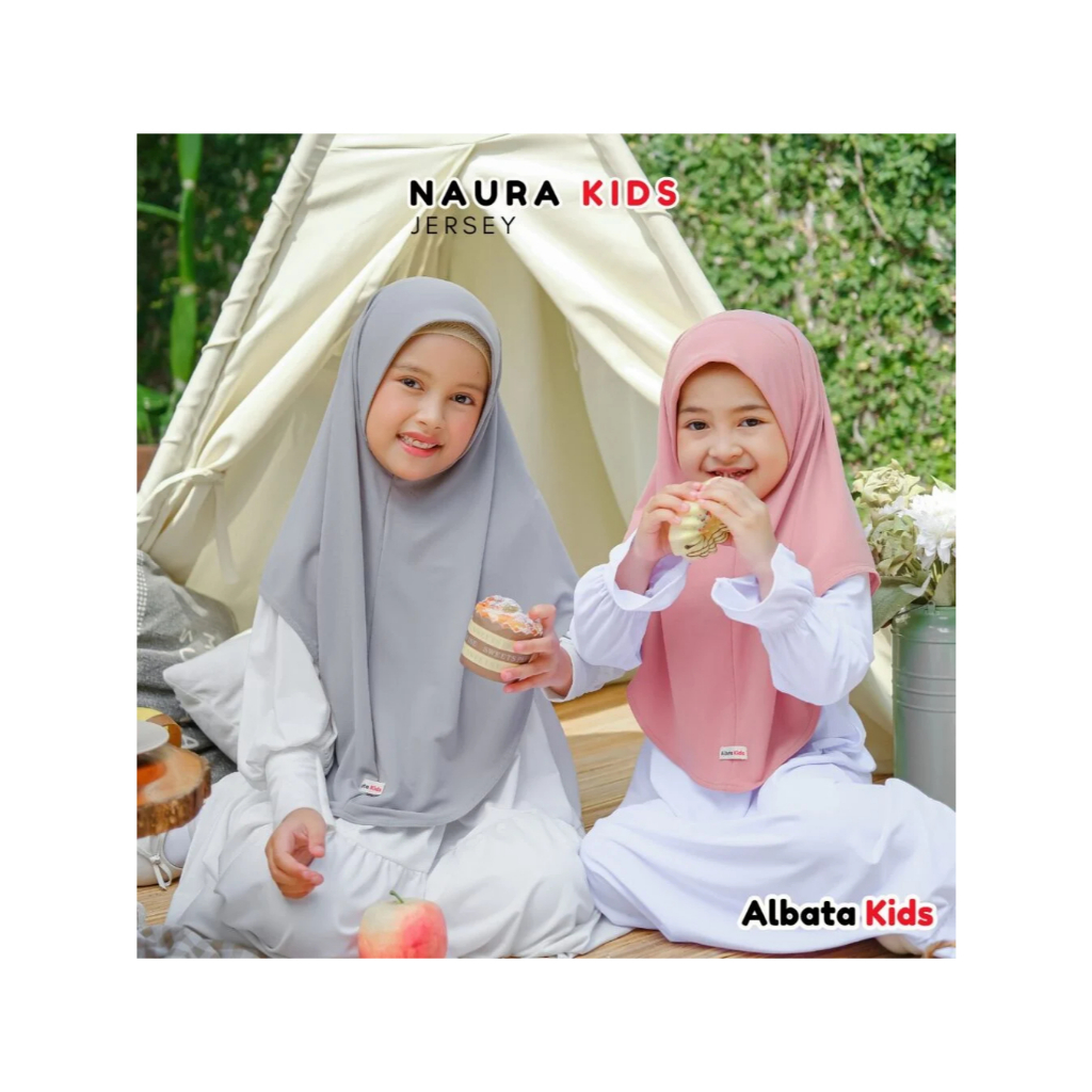 Albata Hijab - Naura Kids Jersey - Hijab anak instan