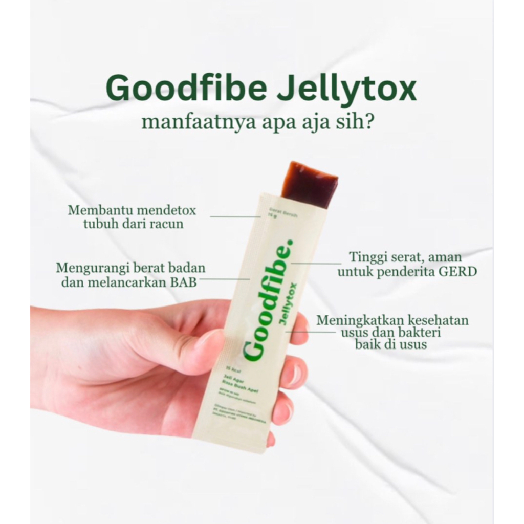 1 SACHET GOODFIBE JELLYTOX GOODFIBE FIBER JELLY GOODFIBE PROBIOTIK PELANGSING BADAN DIET DETOX