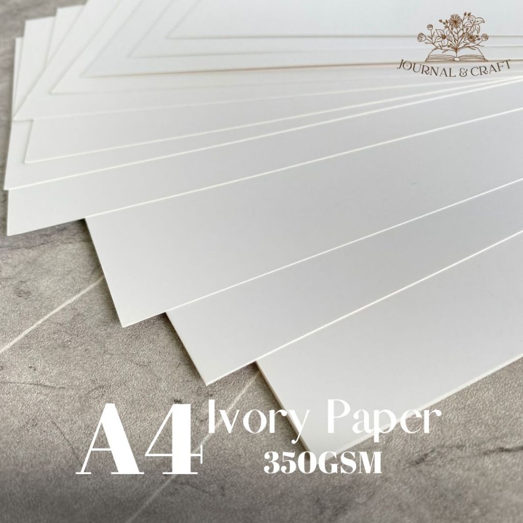 

50 Lembar Kertas ivory 350 gsm A4 Untuk Sampul Buku Kartu Nama Poster Sertfikat Undangan Paper Bag Sovenir Brosur