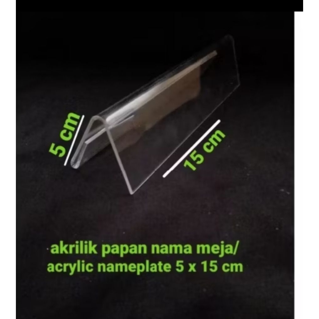 

Akrilik Papan Nama 5 x 15 cm